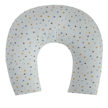 Imagem de Almofada De Amamentação Baby Percal 200 Fios Algodão - Triangles