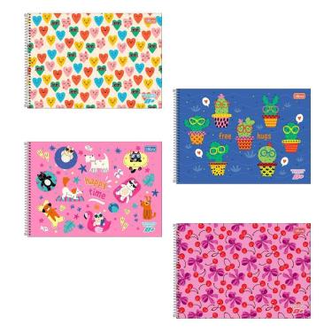 Imagem de Caderno espiral CD cartografia 96fls D Mais Feminino Tilibra