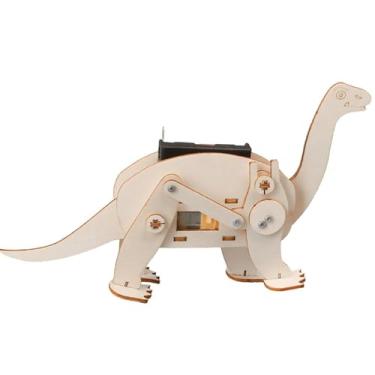 Imagem de simhoa Kit de construção de dinossauros, artesanato científico, projetos educativos criativos, faça você mesmo, presente, brinquedo de construção de madeira,