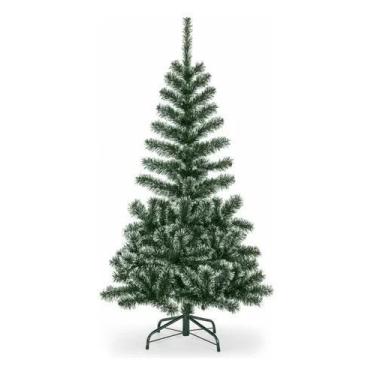 Imagem de Árvore De Natal Pinheiro Verde Musgo Ponta Branca Neve 1,80m 320 Galho