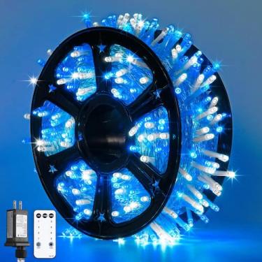 Imagem de Luces de Navidad JMEXSUSS Azul y Blanco 600 LED 51 metros