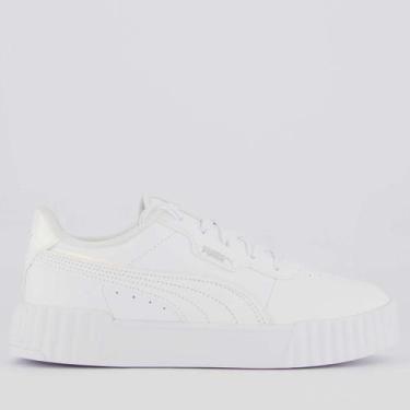 Imagem de Tênis Puma Carina 3.0 Holo 2.0 PS Infantil Branco, 32