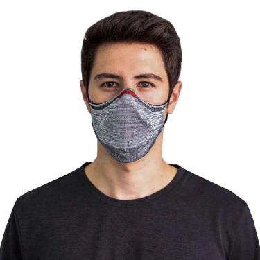 Imagem de KIT MASCARA FIBER KNIT AIR Z992K-B0104 - CINZA G-Unissex
