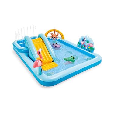 Imagem de INTEX Piscina Playground Aventura na Floresta 493L - Retangular Multicolorido - 216 Litros - Criança