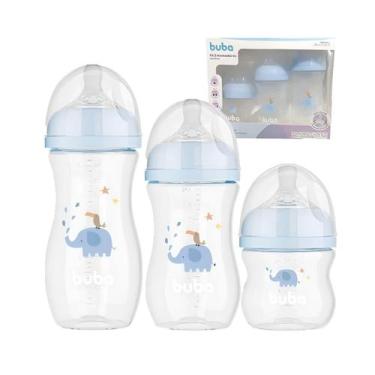 Imagem de Kit Mamadeira Easy Flow Elefante 120ml, 270ml e 330ml-Buba