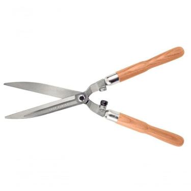 Imagem de Tesoura Para Cerca Viva E Grama Tramontina Com Lâminas Lisas Em Aço Forjado Cabo De Madeira