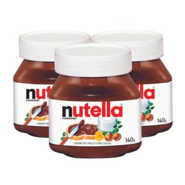 Imagem de Creme de Avelã Nutella, 3 Potes de 140g