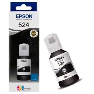Imagem de Garrafa Refil Tinta E coTank T524120 Preto/Black Pigmentada - L6490,L6580 L15150,L15160 (O r iginal) (PRETO)