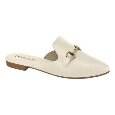 Imagem de Mule Sapato Feminino 4134.1017 Beira Rio Bico Fino (Branco Off, BR, Adulto, Numérico, 36)