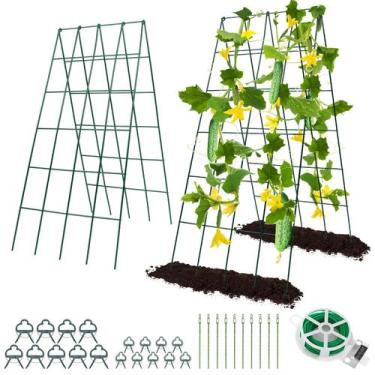 Imagem de Treliça de pepino RIFNY 42x16,5 em metal A-Frame, 2 peças
