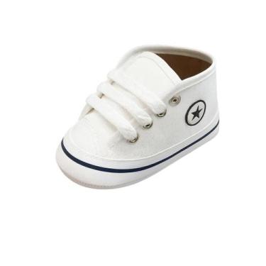 Imagem de Tênis Sapatinho Star Bebê Recém Nascido Cano Alto Menina Menino - XUKI
