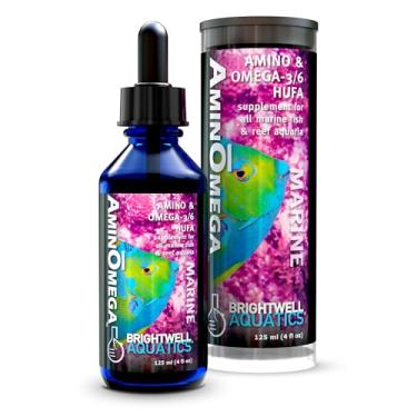Imagem de Brightwell Aquatics AminOmega – Amino e Ômega – Suplemento HUFA 3/6 para todos os peixes marinhos e aquários de recife