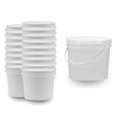 Imagem de Balde Para Comércio De Aditivos 1.8L Branco 9 Pçs