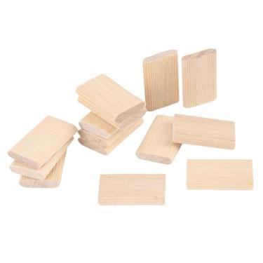 Imagem de WALFRONT 100 Peças de Madeira de Faia Tenons Móveis de Madeira Maciça Armário Comum que Faz o Quadro Conectores de Emenda de Engenharia 5x19x30mm