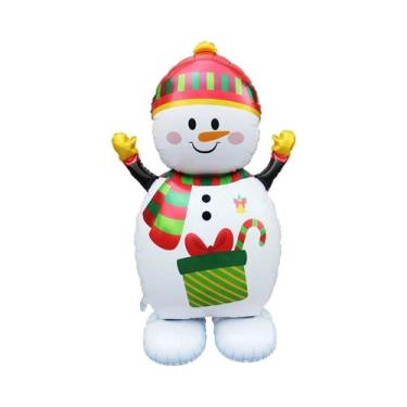 Imagem de Suporte para Decorações de Natal - Papai Noel, Boneco de Neve e Rena, 