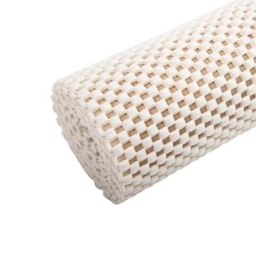 Imagem de Forro para Gaveta Forro para Prateleira Antiderrapante PVC Off White 120x45cm Tamanho Ajustável Durável Ideal para Armários, Dispensas Protege Móveis no Geral