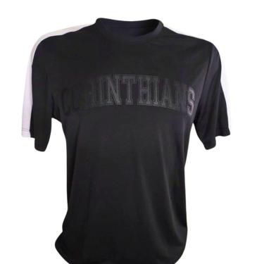 Imagem de CAMISA MASCULINA CORINTHIANS GOLA CARECA REC VIVO BLACK-Masculino