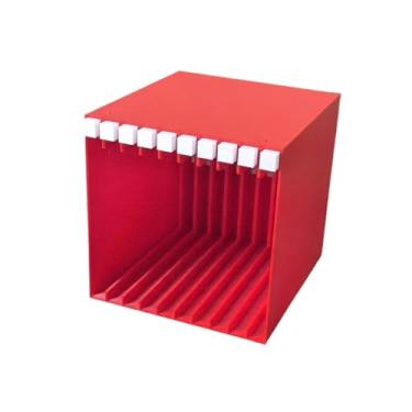 Imagem de Suporte para armazenamento de CDs Suporte expositor de CDs dobrável para casa, com capacidade para até 10 álbuns