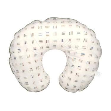 Imagem de Boppy Capa de almofada de amamentação, 100% algodão orgânico, cartão de amostra, serve na almofada de suporte original para amamentação e mamadeira, apenas capa, travesseiro de suporte de enfermagem