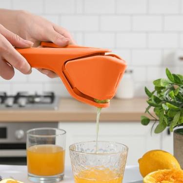 Imagem de Espremedor de limão, espremedor manual dobrável, prensa cítrica portátil, fácil de usar, para cozinha, acampamento, bar, frutas