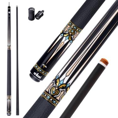 Imagem de CRICAL Taco de sinuca de fibra de carbono Série CXD Bastões de sinuca profissionais para adultos Tacos de bilhar de nível de torneio de taco de sinuca de baixa deflexão com ponta de 12,5 mm (preciso