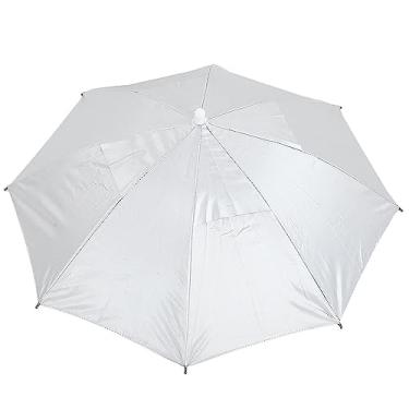 Imagem de KIMISS 2 Peças de Chapéu Guarda-Chuva Dobrável para Pesca, Acampamento, Caminhada – Proteção Solar Anti-UV e Escudo contra Chuva, Tamanho Ajustável, Leve e Portátil