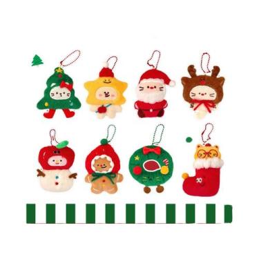 Imagem de Pingente De Pelúcia De Natal, Ornamento Pequeno E Fofo, Chaveiro Versá