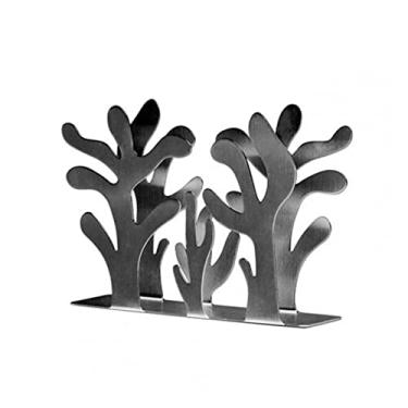 Imagem de Suporte de toalha de papel moderno de aço inoxidável porta-guardanapos dispensador de lenços suporte de lenços decoração de mesa de jantar cozinha sala de jantar rack de armazenamento de papel (cor: M