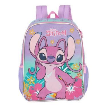 Imagem de Mochila De Costas Infantil Original Stitch E Angel - Luxcel
