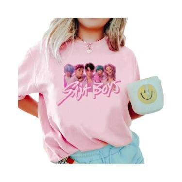 Imagem de Camiseta Unissex Anime KPop Demon Hunters, Gola Redonda, Manga Curta, 