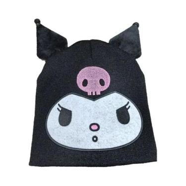 Imagem de Gorro De Tricô Bordado Pikachu Com Orelhas De Desenho Animado, Capuz Q