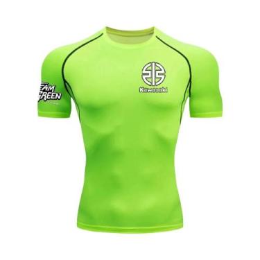 Imagem de Camiseta De Corrida Masculina Para Fitness, Secagem Rápida, Gola Redon