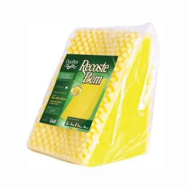 Imagem de Travesseiro Encosto Almofada Recoste Bem duoflex 38x38x53cm, Amarelo, 