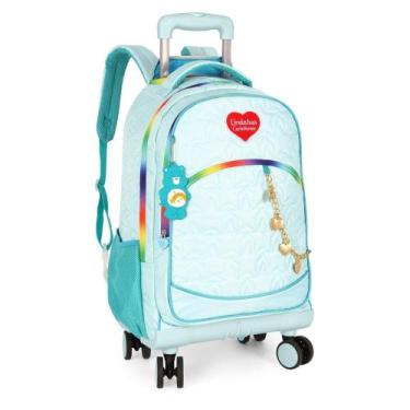 Imagem de Mochila De Rodinha Ursinhos Carinhosos - Turquesa - Luxcel