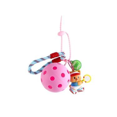 Imagem de Chaveiro Creative Pickleball com linda estatueta de urso rosa - yiweis