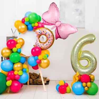 Imagem de Conjunto de balões: 82 unidades de festa de aniversário com tema de do