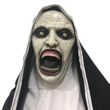 Imagem de Máscara Gaweco Scary Nun Latex Horror Traje de Halloween para adultos