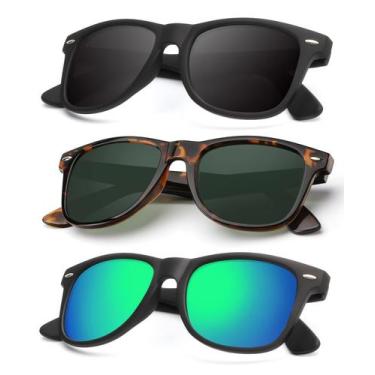 Imagem de Óculos de sol KALIYADI com acabamento fosco polarizado com bloqueio UV