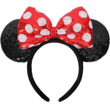 Imagem de Bandana Mouse Ears ETLUK para mulheres e meninas (vermelha)