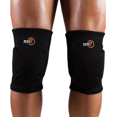 Imagem de Joelheira Vôlei Pro Light TM7 Preto - G/GG - Preto, Preto, G/GG