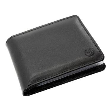 Imagem de Carteira Masculina De Couro Cabe Rg Cartões Cnh Moedas Na Caixa Cod 54