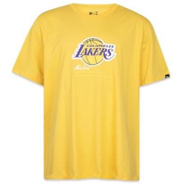 Imagem de Camiseta New Era Plus Size Regular Los Angeles Lakers Masculino-Masculino