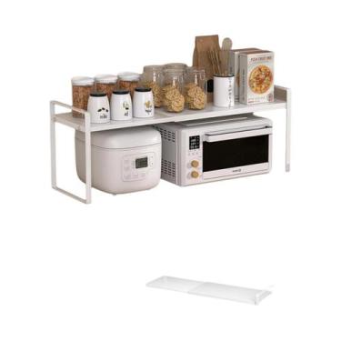 Imagem de Prateleira De Armazenamento Multi-Nível Expansível De Metal Branco Ref