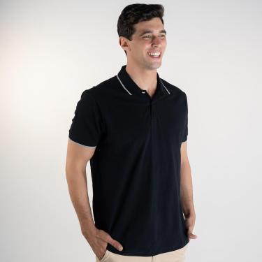 Imagem de Camisa Polo Aramis Frisos Preta-Masculino