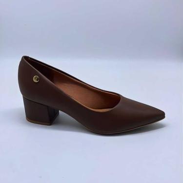 Imagem de Scarpin Feminino Vizzano Salto Grosso Baixo Elegante 1220.315, Capucci
