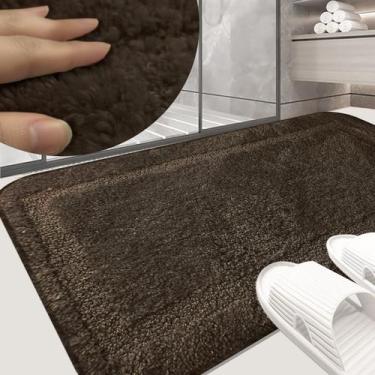 Imagem de 2 Tapete Banheiro Antiderrapante Super Macio Nz Min Az 40x60 - IDEALIZ