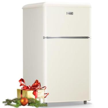 Imagem de Geladeira WANAI Small 103L com freezer para creme de quarto