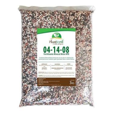 Imagem de Adubo Fertilizante Plantfertil NPK 04-14-08  3KG