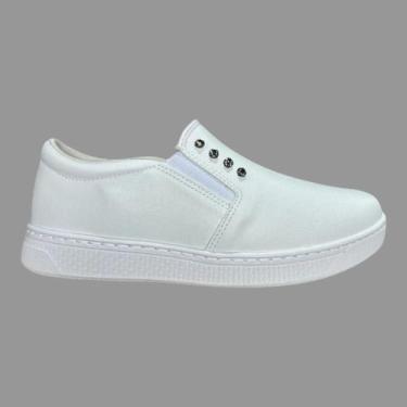 Imagem de Tênis Feminino Ramarim Slip On 87206 Calce Facil, 36, Branco