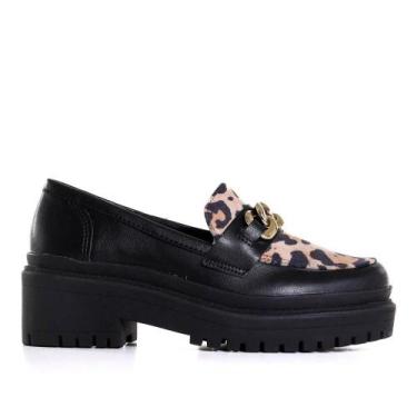 Imagem de Sapato Oxford Via Marte Loafer Feminino 23-903-01, Preto, 35
